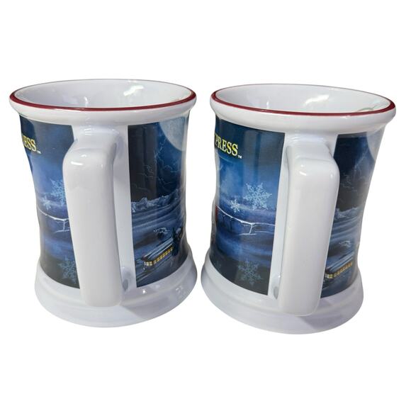 Polar Express 20th Anniversary Train Ride Believe Pair of Mugs Warner Bros 2024 - Picture 5 of 8